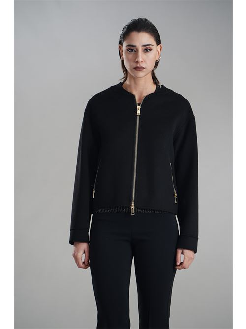 Bomber in misto lana Simona Corsellini | A25CPGBV1001NERO
